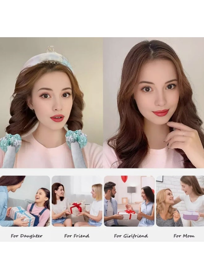 Satin Heatless Curling Set - Hair Rollers for Heatless Curls | Heatless Hair Curlers & Hot Rollers | Hair Curlers to Sleep in | Heatless Curling Rod Headband | Heatless Curler - Image 4